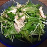 ササミと水菜の棒棒鶏風サラダ☆